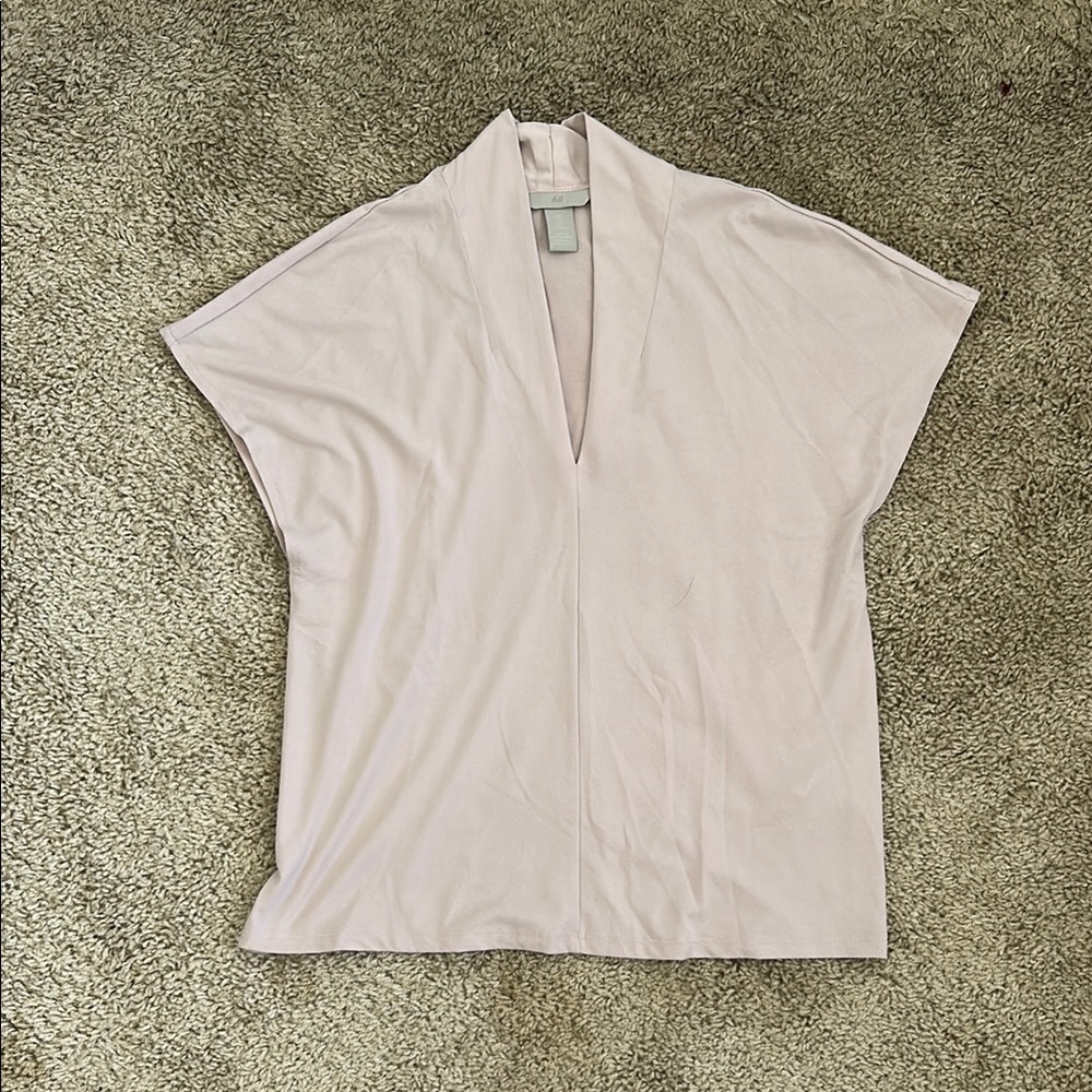 H&M Pink Relaxed Boxy T-Shirt Blouse